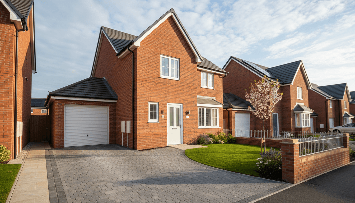 Modern new-build house on English estate — contemporary auction property